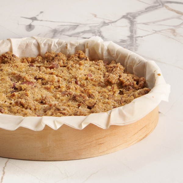 Sbrisolona con mandorle, limone e sale di Maldon